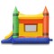 Cloud 9 Commercial Grade Crayon Castle Bounce House with Built-in Roof and Emergency Escape Hatch for Safety - 100% PVC 17' x 13' Bouncer - Inflatable Only